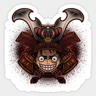 Luffy Samurai Design Sticker